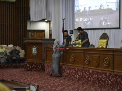 Paripurna Tiga Raperda DPRD Provinsi Bengkulu