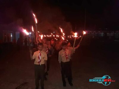 Tradisi Pawai Obor Kelurahan Tanjung Agung Muncul Lagi Setelah 12 Tahun Vakum