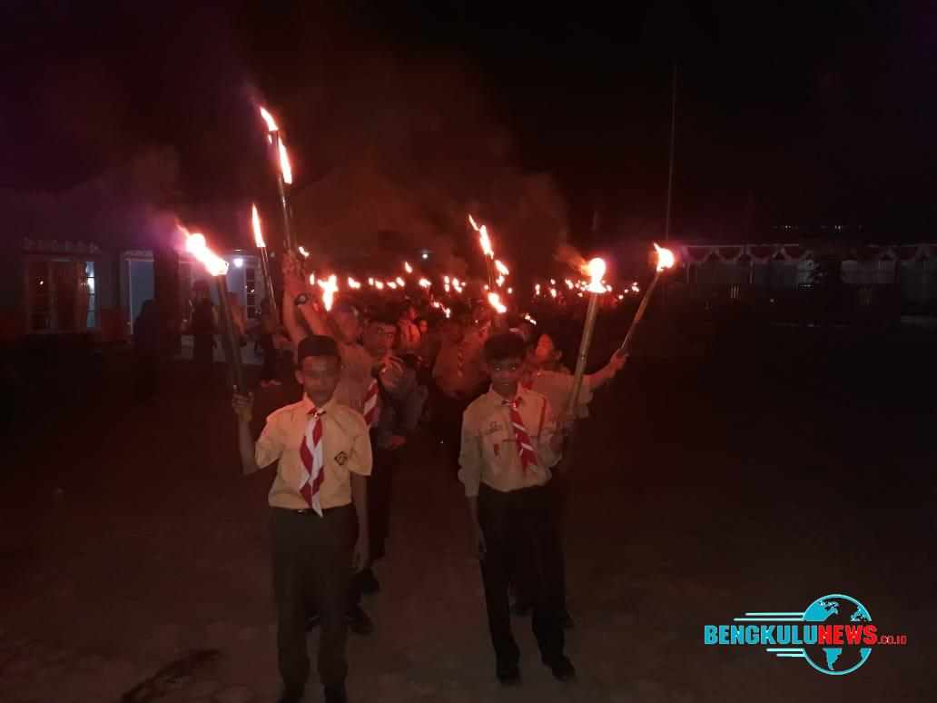 Tradisi Pawai Obor Kelurahan Tanjung Agung Muncul Lagi Setelah 12 Tahun Vakum