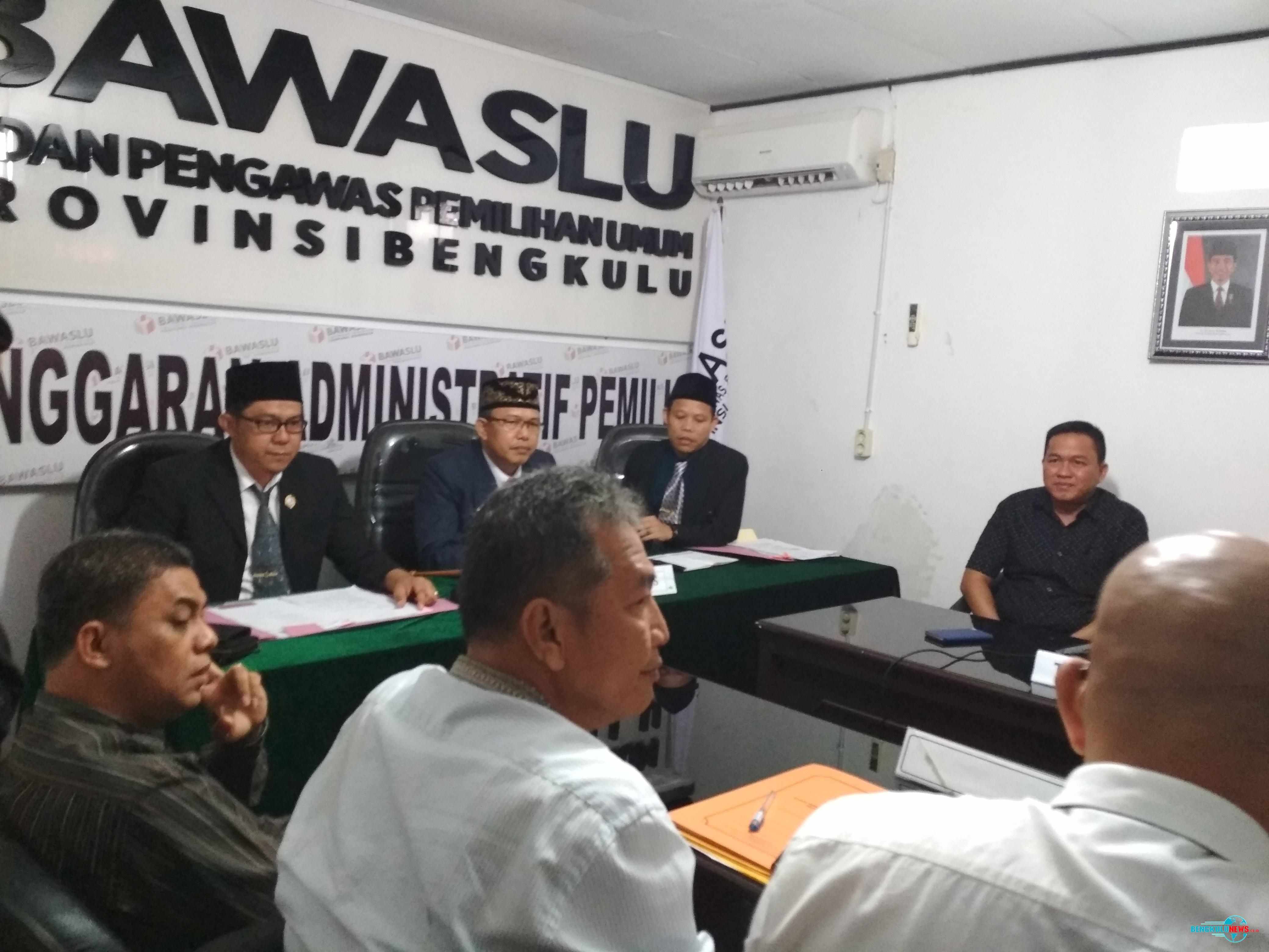 Sidang Caleg DPRD Provinsi Bengkulu, Firdaus Jaelani di Bawaslu