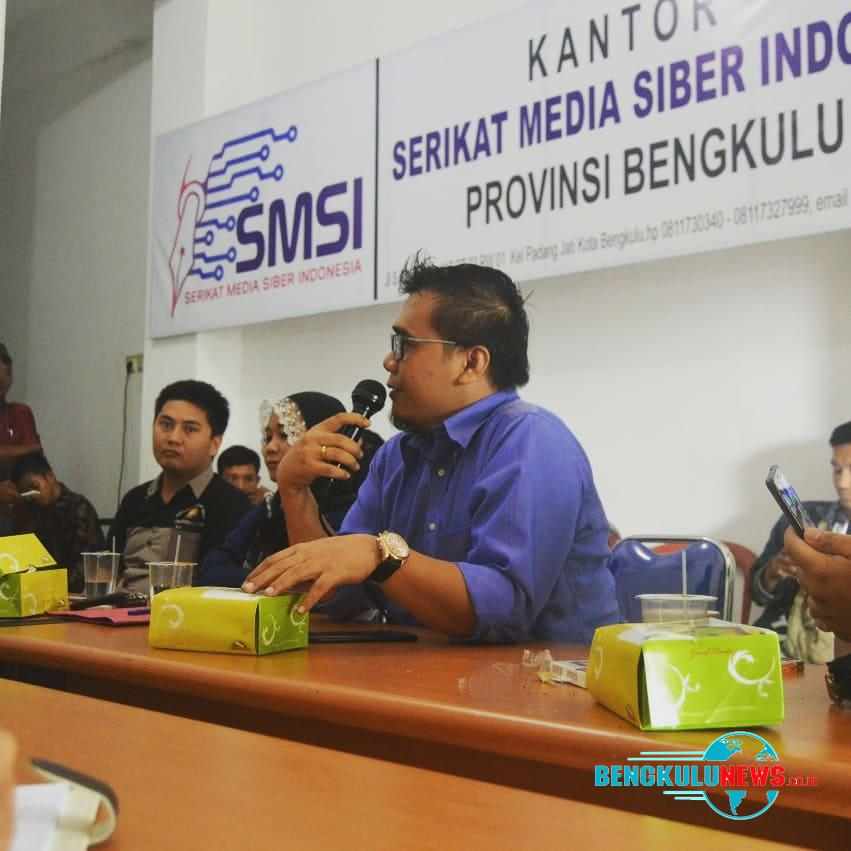 Anggota DPD RI Kunjungi Kantor SMSI Bengkulu
