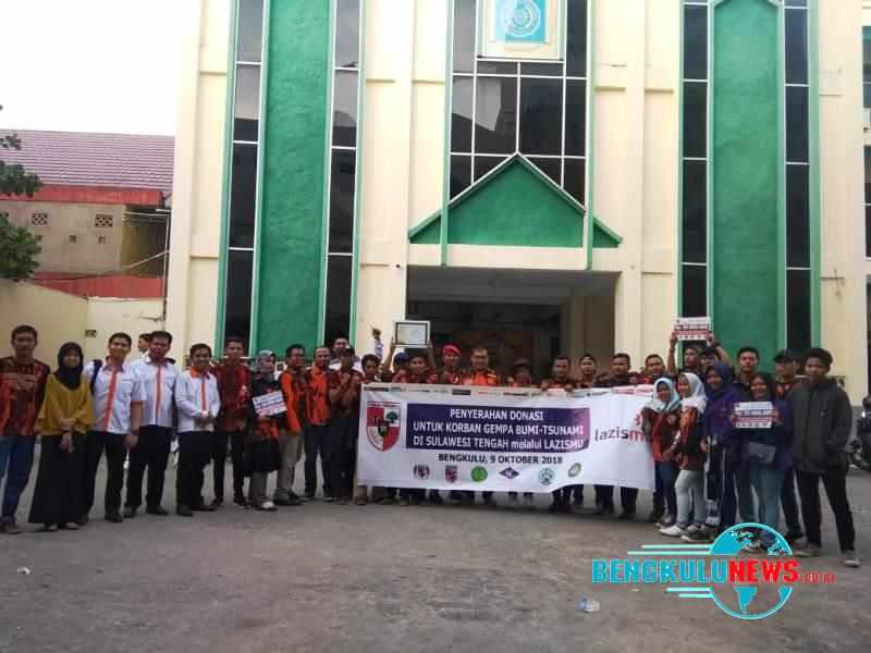 Pemuda Pancasila Bengkulu Serahkan Donasi untuk Korban Gempa dan Tsunami