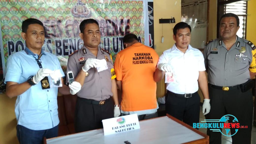 Polres Bengkulu Utara gelar press release penangkapan pelaku penyalahgunaan narkotika jenis sabu