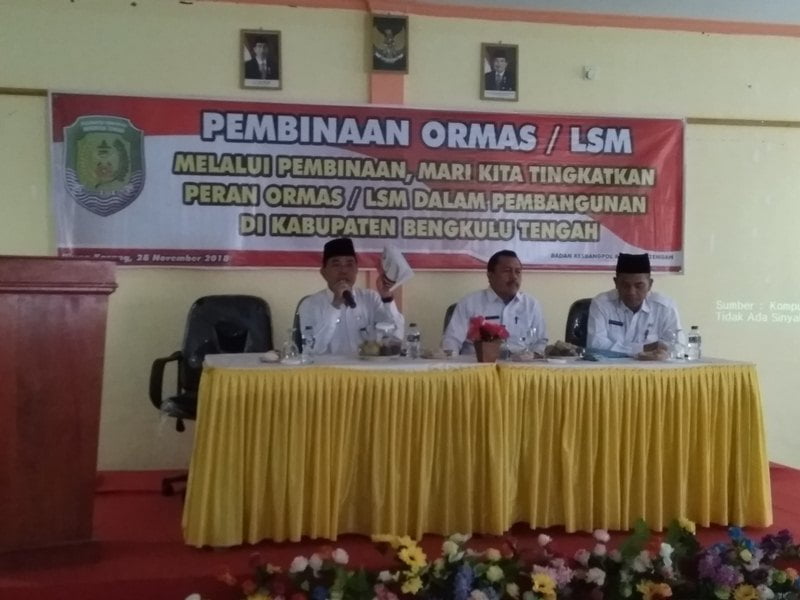 Puluhan LSM dan Ormas di Bengkulu Tengah Belum Perpanjang Izin