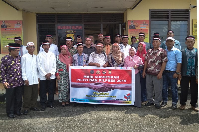 Polsek Talang Empat Deklarasi Pemilu Damai