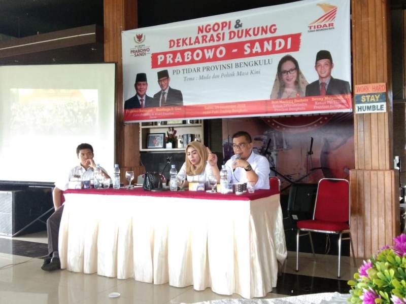 Anggota Dewan Pimpinan Cabang (DPC) Partai Gerakan Indonesia Raya (Gerindra), Erlan OKtriandi