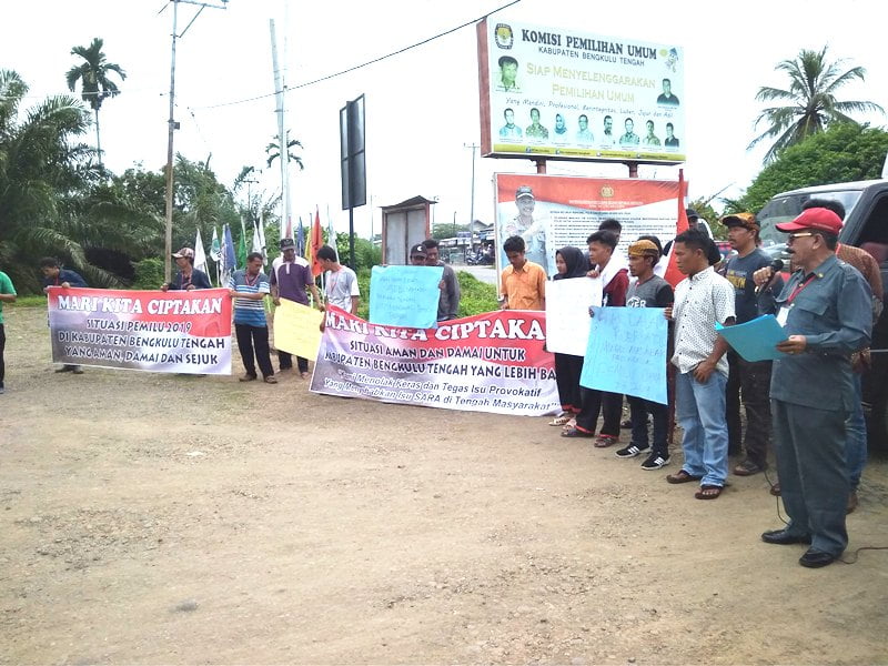 Tiga Ormas di Bengkulu Tengah Deklarasi Pemilu Damai