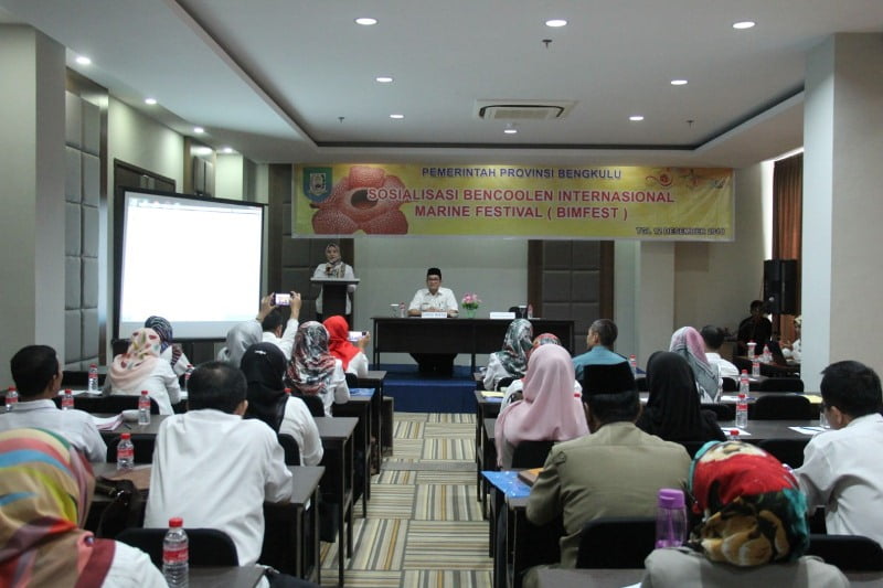 Sosialisasi Bencoolen Internasional Marine Festival (BIM Fest) Wonderful 2020 
