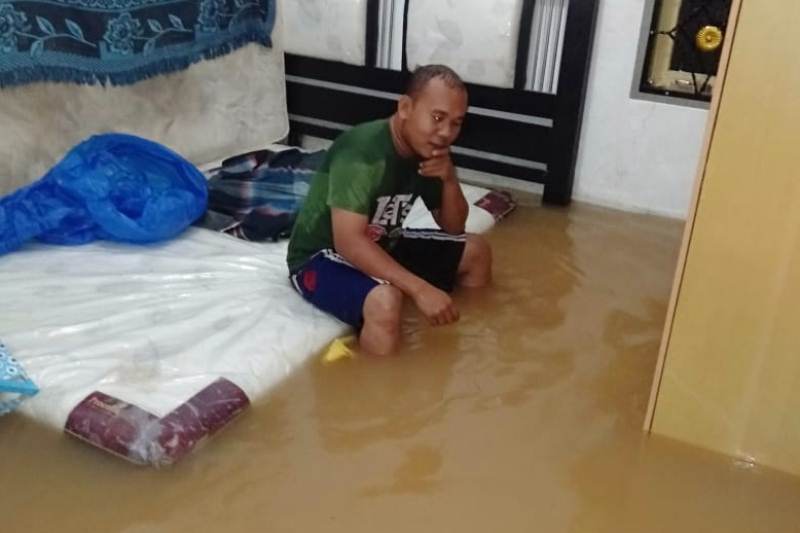 Puluhan Rumah di Perumahan Tebat Rapak Terendam Banjir