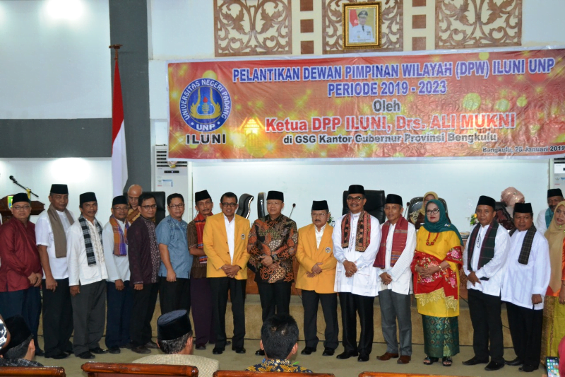 Gubernur Apresiasi Pelantikan Ikatan Alumni Universitas Negeri Padang Provinsi Bengkulu