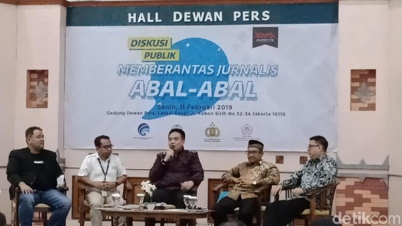 Diskusi di Dewan Pers (Eva Safitri/detikcom)