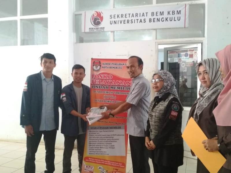 BEM KBM Unib Buka Posko Pindah Memilih