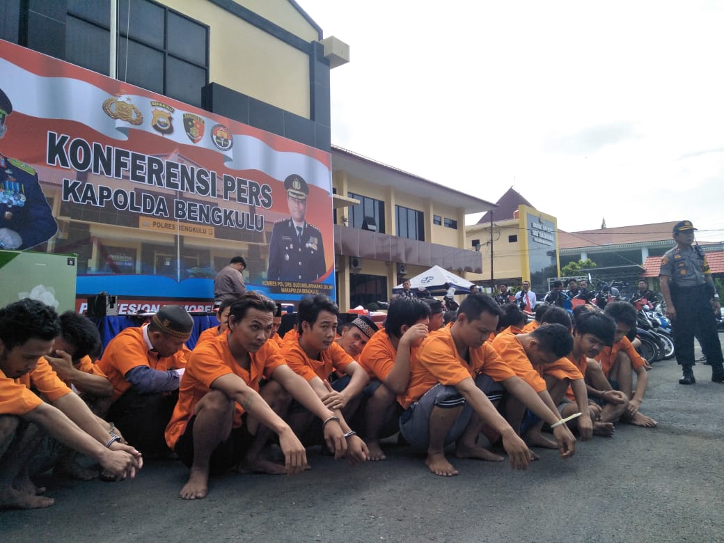 Sebulan, Polres Ungkap 116 Kasus di Bengkulu