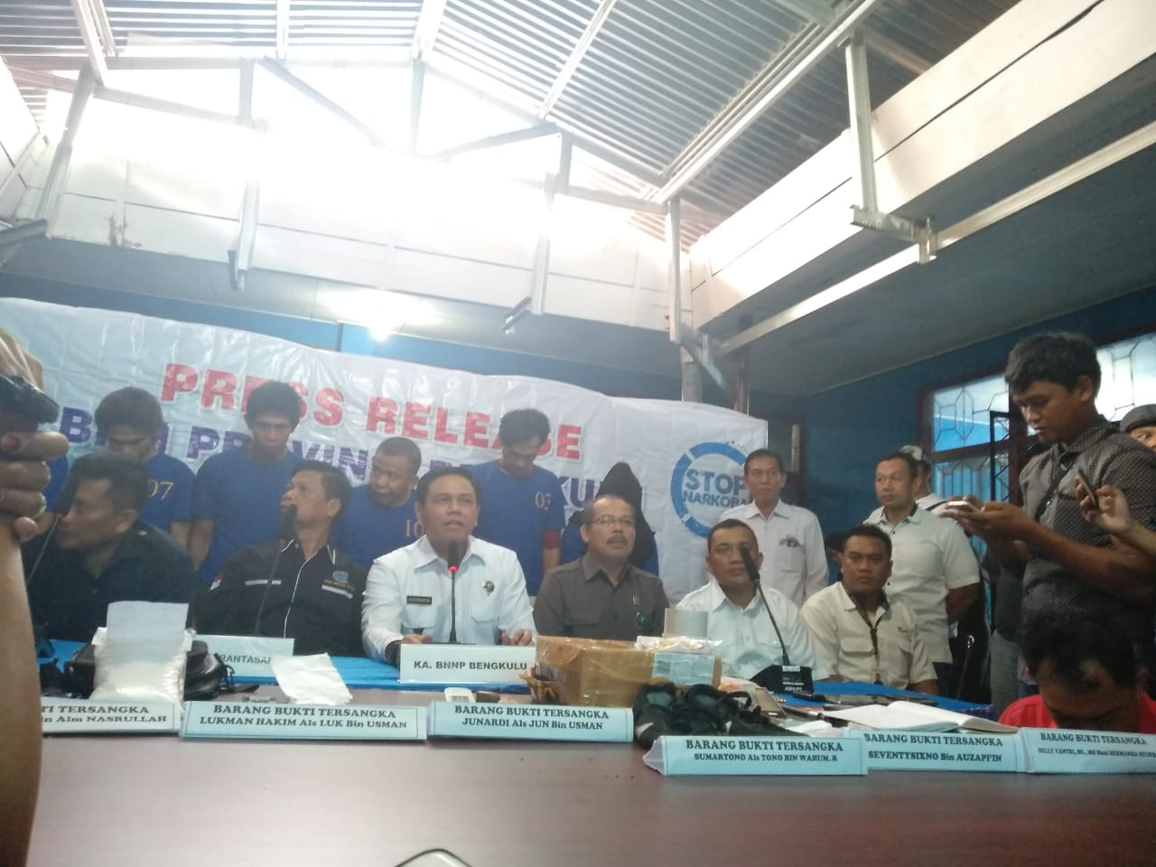 BNNP Bengkulu Musnahkan Barang Bukti Narkoba
