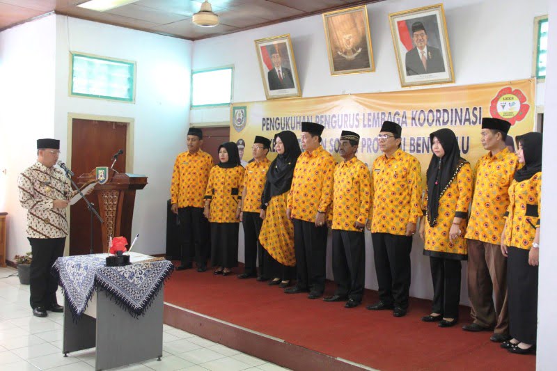 Dikukuhkan, LKKS Provinsi Bengkulu Diminta Optimalkan Tupoksi