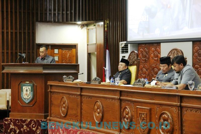 Raperda Pertanggungjawaban Pelaksanaan APBD Provinsi Bengkulu TA 2018/Silpa Dibahas Lebih Lanjut