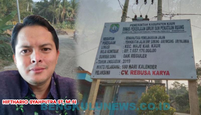 Plt Kadis PUPR Cek Peningkatan Jalan dan Talud