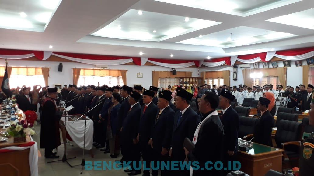 30 Anggota DPRD Bengkulu Utara Dilantik, Berikut Daftarnya