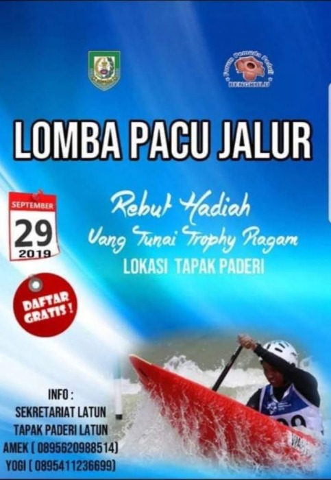 Ada Lomba Pacu Jalur di Bencoolen Internasional Marine Festival 2019
