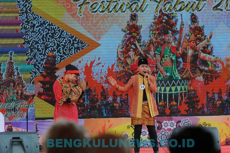 Festival Adu Vokal Musisi Bengkulu Lagu Melayu di Hari ke 5 Tabut