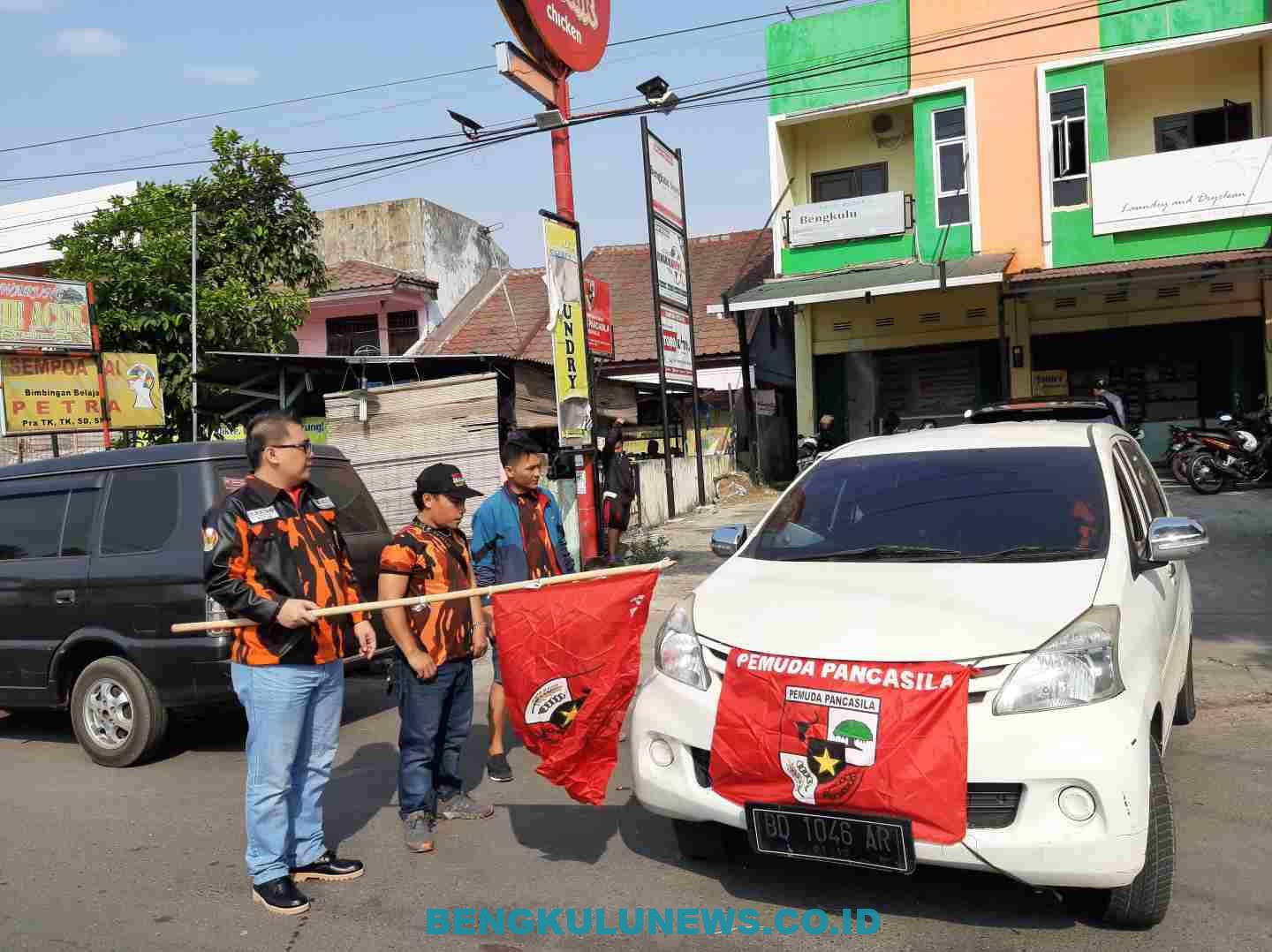 Erlan, Lepas Keberangkatan Anggotanya Hadiri Mubes PP ke X