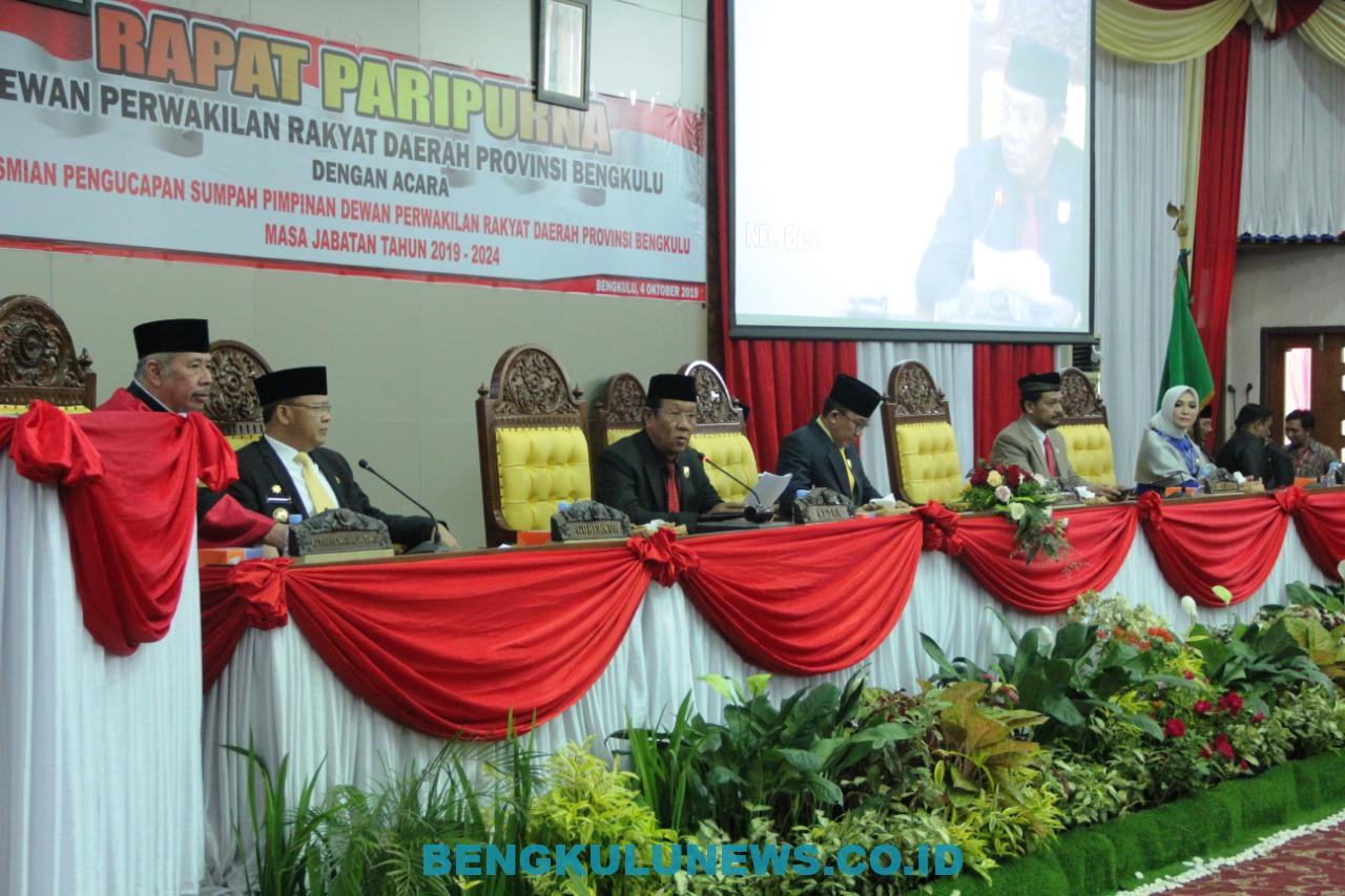 Gubernur Bengkulu Siap Optimalkan Sinergi dengan Dewan Baru