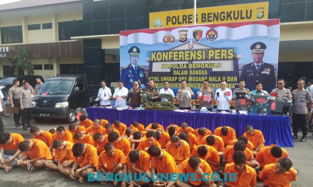 Polda Bekuk 108 Tersangka Pada Operasi Musang Nala II