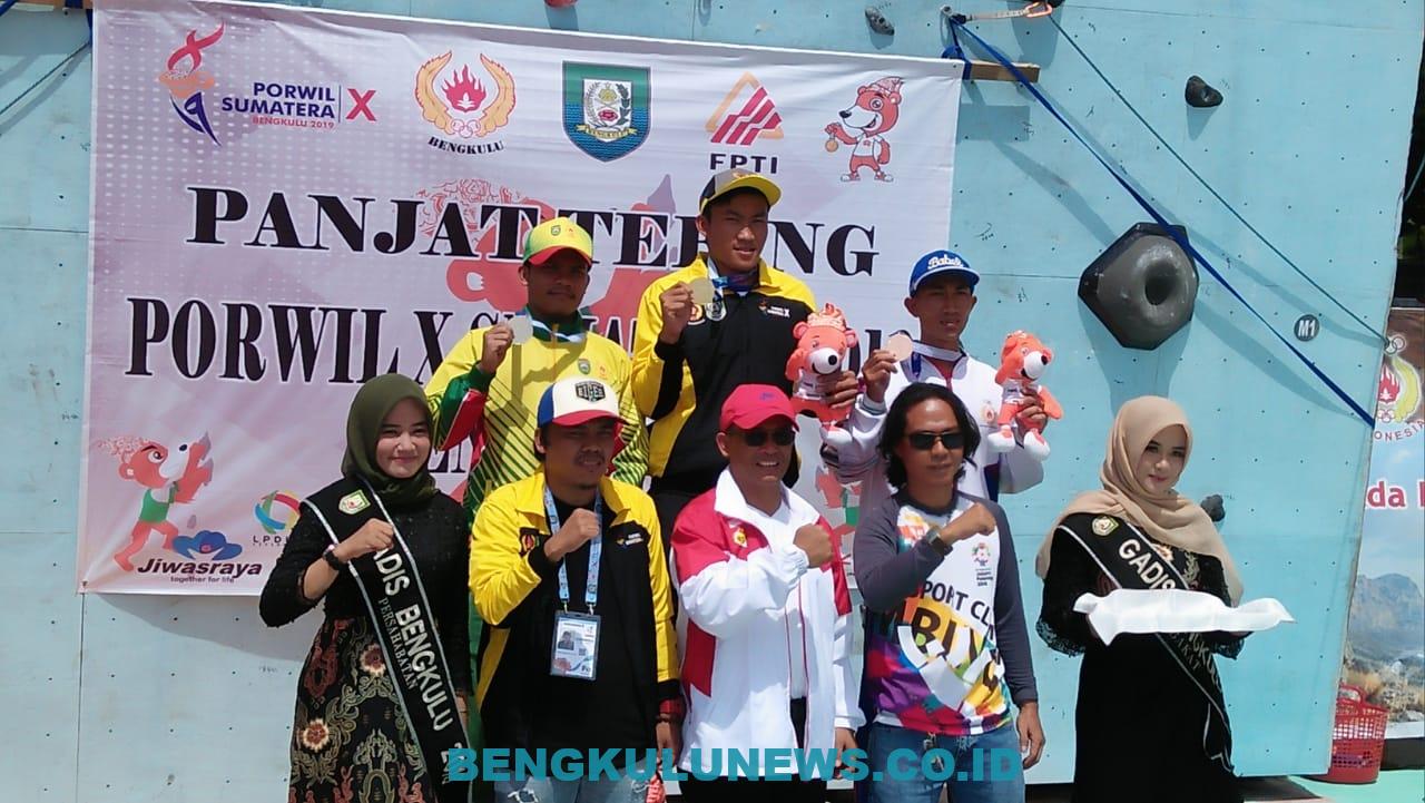 Kontingen Bengkulu Raih Medali Emas dan Perak di Cabor Panjat Tebing
