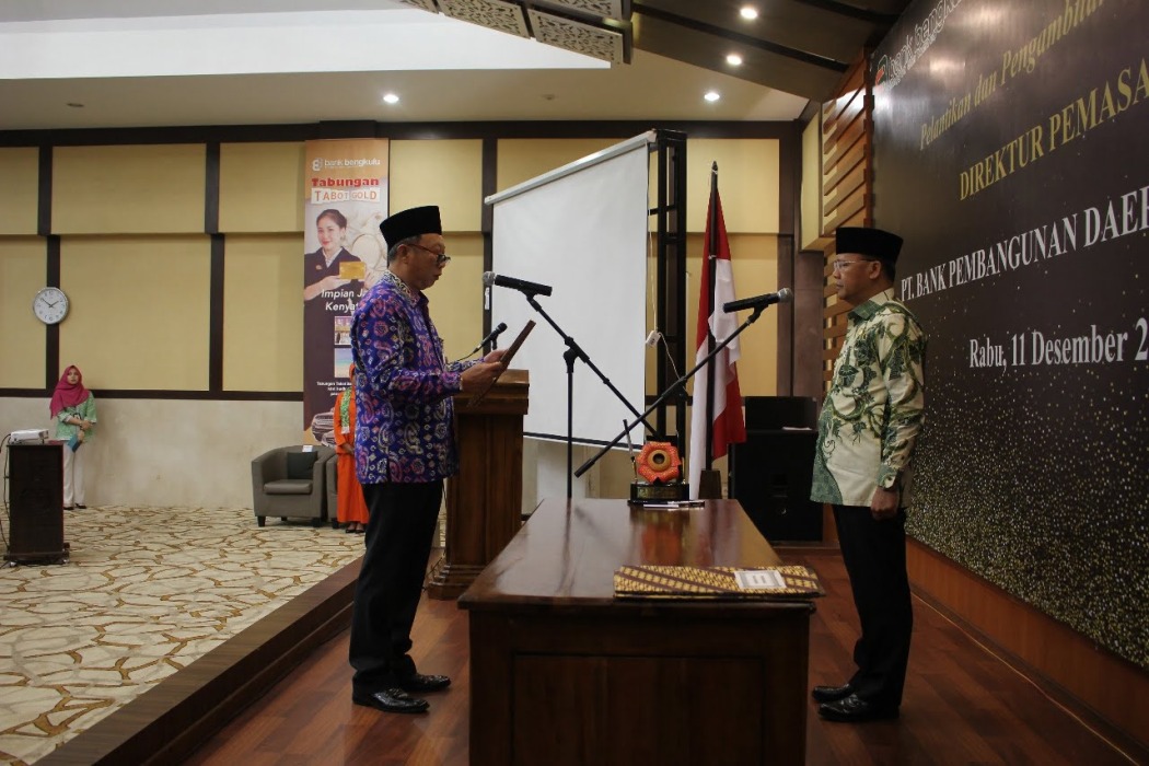 Direktur Pemasaran Baru Diminta Jadikan Bank Bengkulu Kebanggaan Masyarakat
