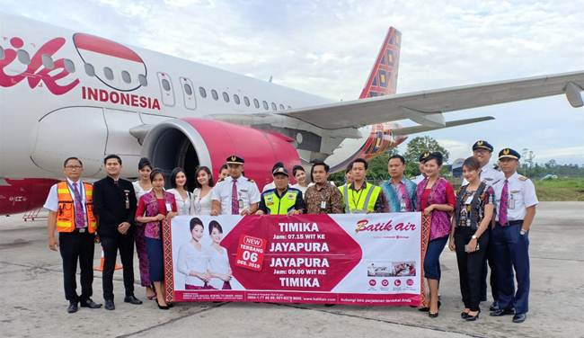 Dengan Batik Air, Kini dari Timikia Bisa Langsung ke Jayapura
