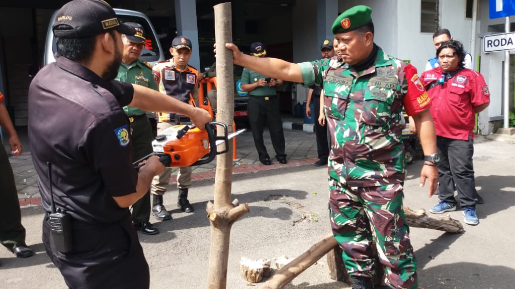 Dandim 0830/Surabaya Utara Berikan Teknik Penanggulangan Bencana