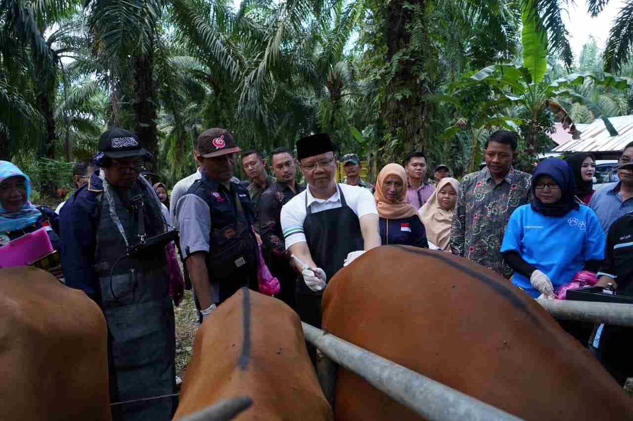 Rohidin Berikan Penyuluhan Kesehatan Hewan Ternak ke Masyarakat