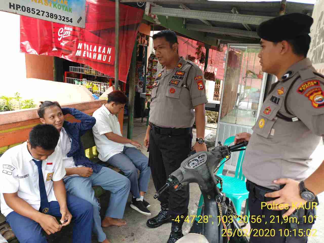 Polres Kaur Razia Pelajar Saat Jam Sekolah