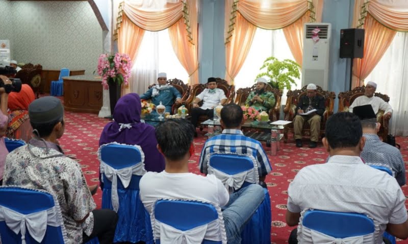 Wali Kota Bengkulu dan Wakil Walikota rakor virus corona bersama seluruh OPD, FKUB dan TP2KB