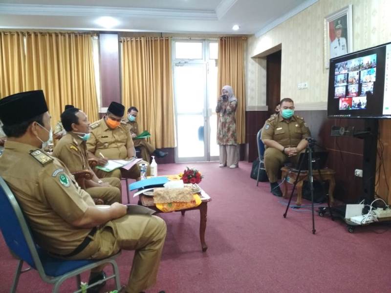 Video Conference Sekda Provinsi Bengkulu