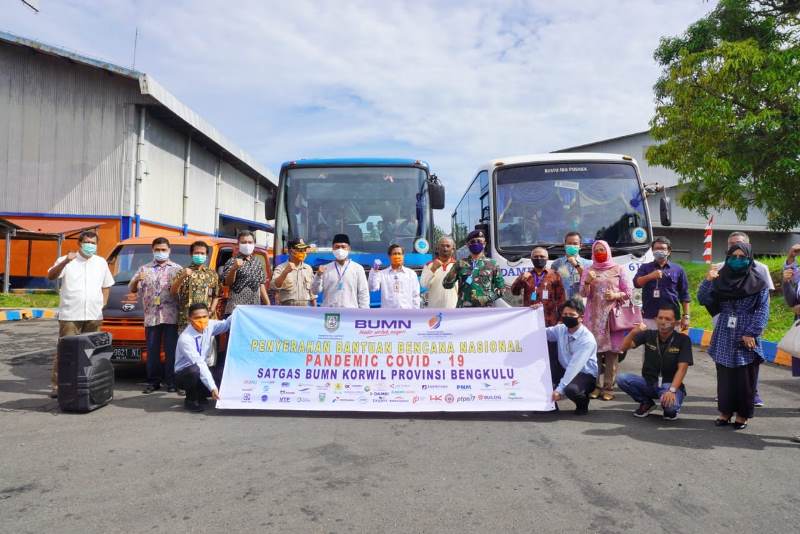 Wagub Lepas Penyaluran Bantuan Satgas BUMN untuk 9 Kabupaten