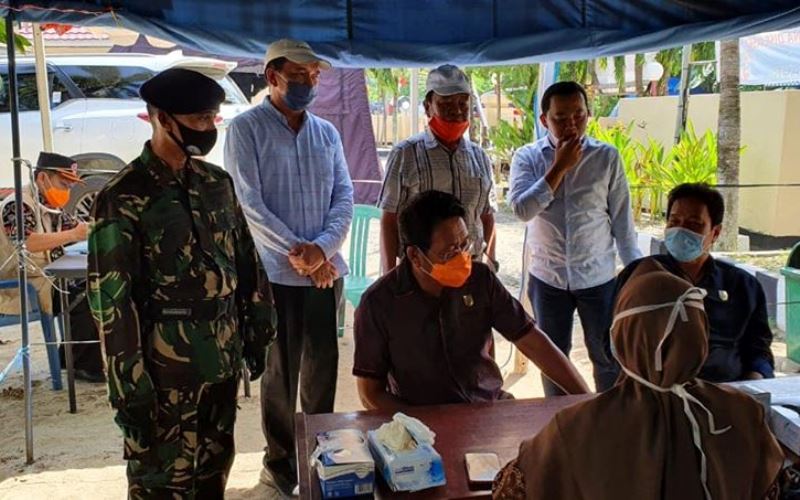 Ketua DPRD Ihsan Fajri Tinjau Posko Perbatasan Rejang Lebong-Lubuklinggau