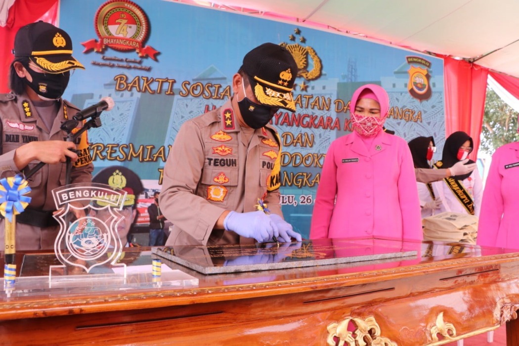 Kapolda Bengkulu Resmikan Gedung Biddokkes dan Klinik Bhayangkara Medika II