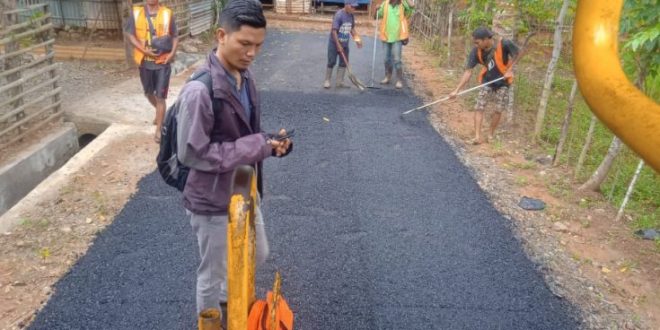 DPUPR Gencar Lakukan Pengaspalan Hotmix Setiap Ruas Jalan Kota Bengkulu