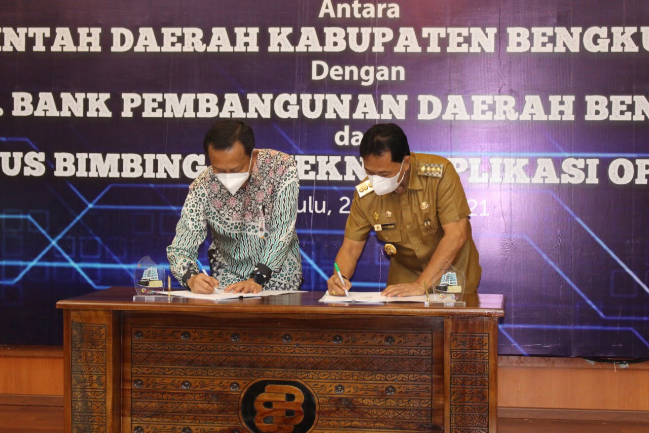Pemkab Benteng Jalin Kerja Sama Aplikasi Non Tunai dengan Bank Bengkulu