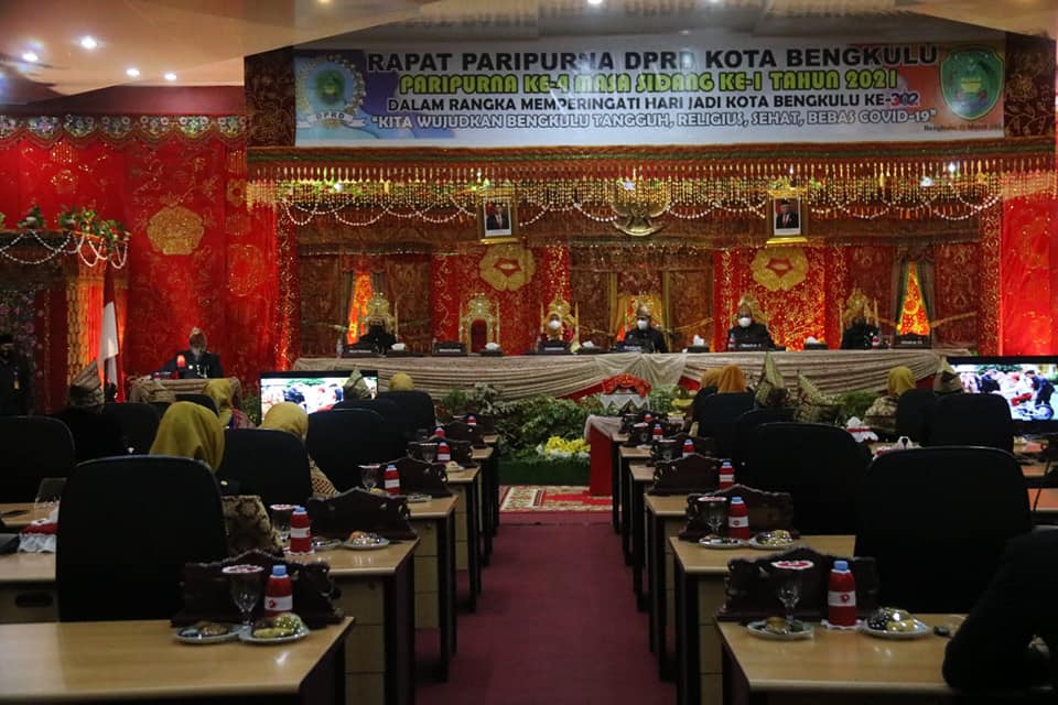Rapat Paripurna Istimewa DPRD HUT Kota Bengkulu ke 302