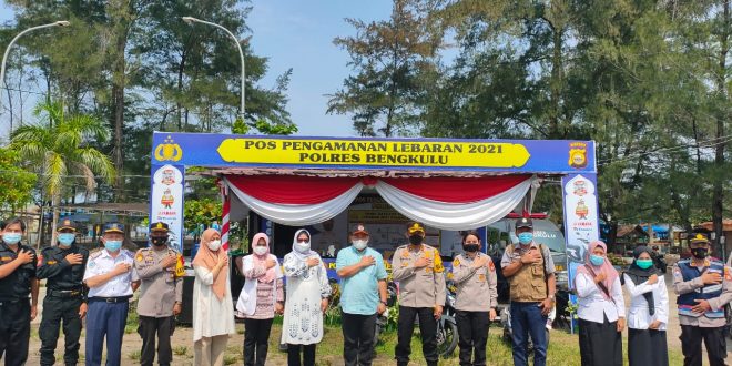 Sekda Bersama Forkopimda Tinjau Posko Pengamanan di Pantai Panjang dan Pantai Jakat