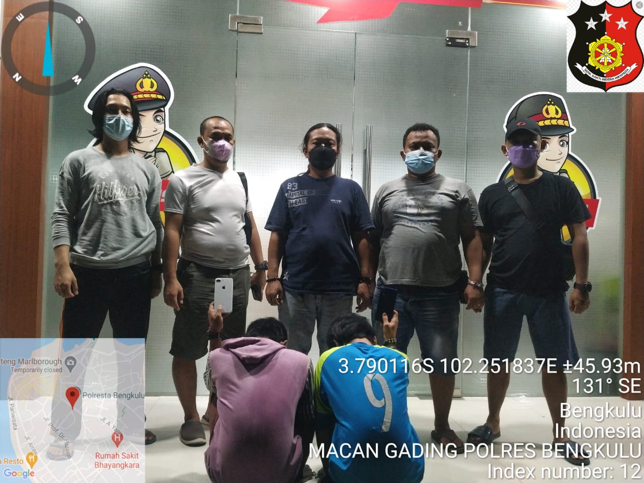 Curat, Dua Remaja Kota Bengkulu Diringkus Polisi
