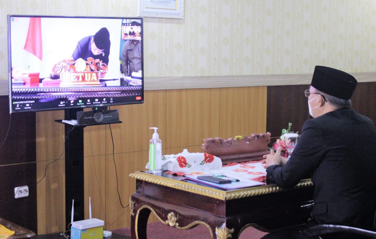 KUA PPAS APBDP Provinsi Bengkulu 2021 Ditandatatangani