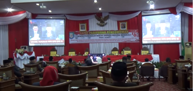 DPRD Provinsi Bengkulu Gelar Paripurna HUT RI ke 76, Mendengarkan Pidato Presiden