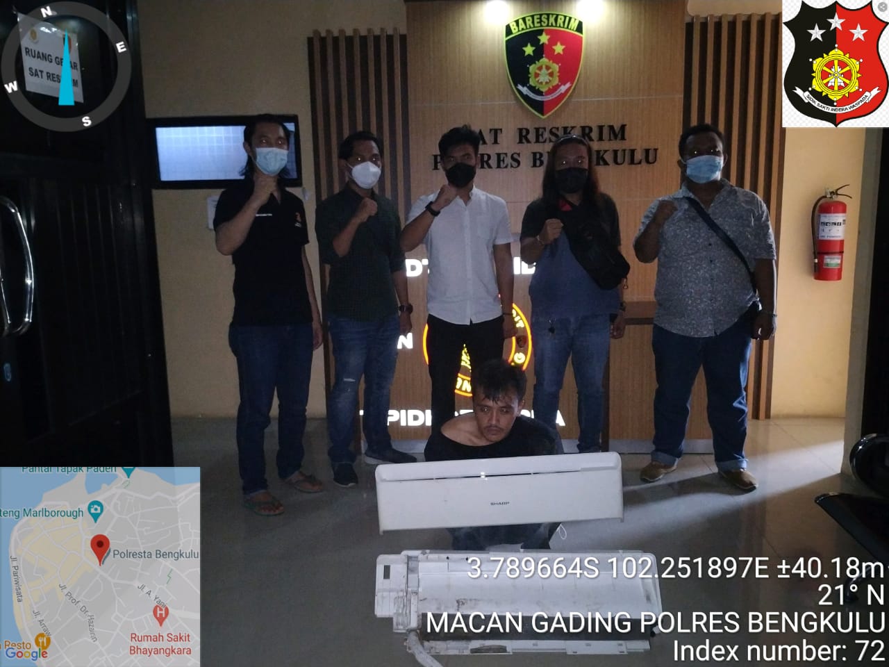 Maling Empat Unit AC Hotel, Warga Anggut Diringkus