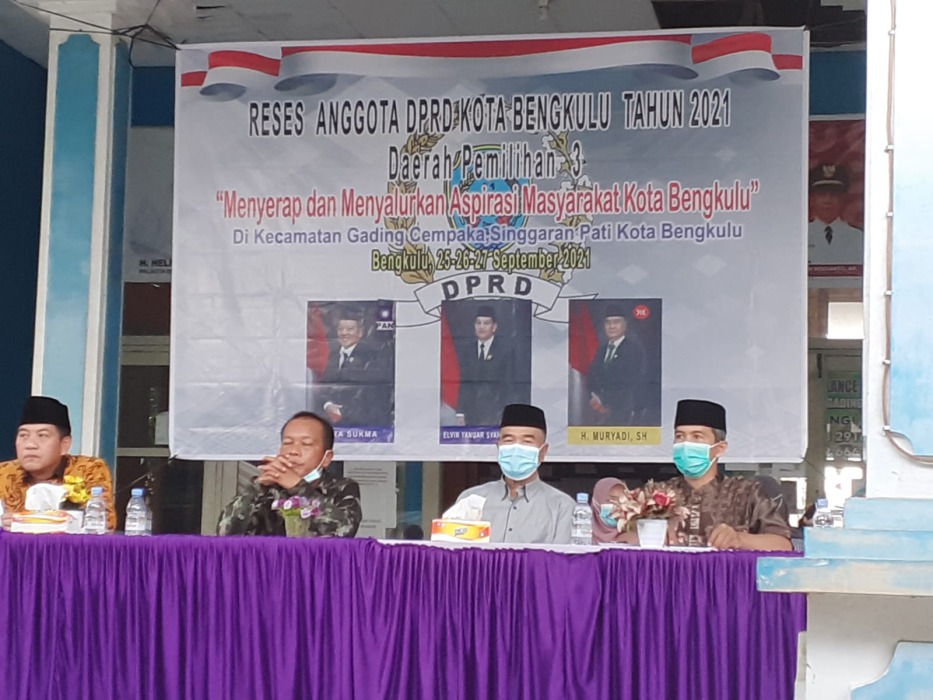 Dewan Dapil 3 Kota Bengkulu Dengarkan Curhat Warga Gading Cempaka dan Singaran Pati