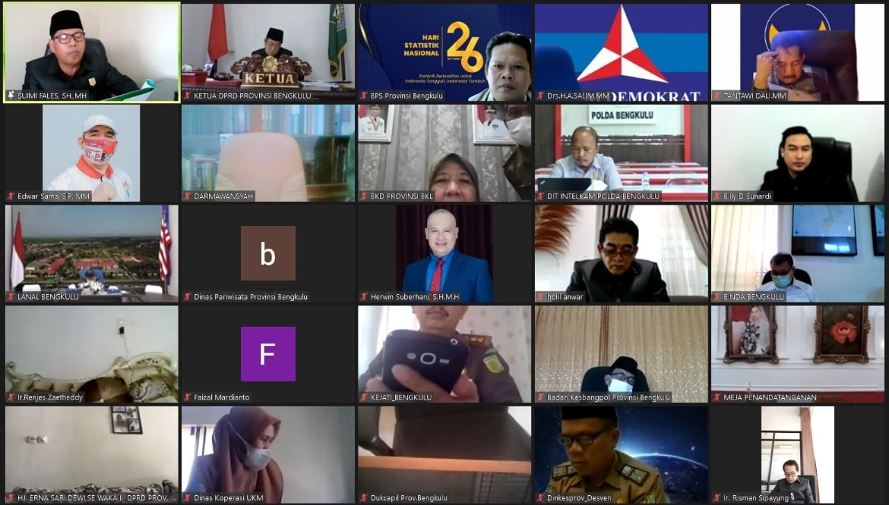 DPRD Sahkan Raperda APBD-P Provinsi Bengkulu TA 2021