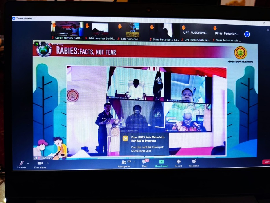 Menteri Pertanian Apresiasi Gubernur Dalam Menangani Rabies Di Bengkulu