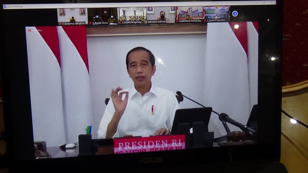 Presiden Jokowi Ingatkan Seluruh Kepala Daerah Pandemi Belum Berakhir